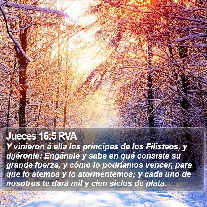 Jueces 16:5 RVA Bible Study