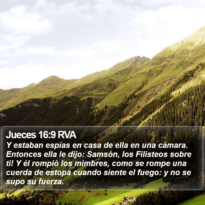 Jueces 16:9 RVA Bible Study