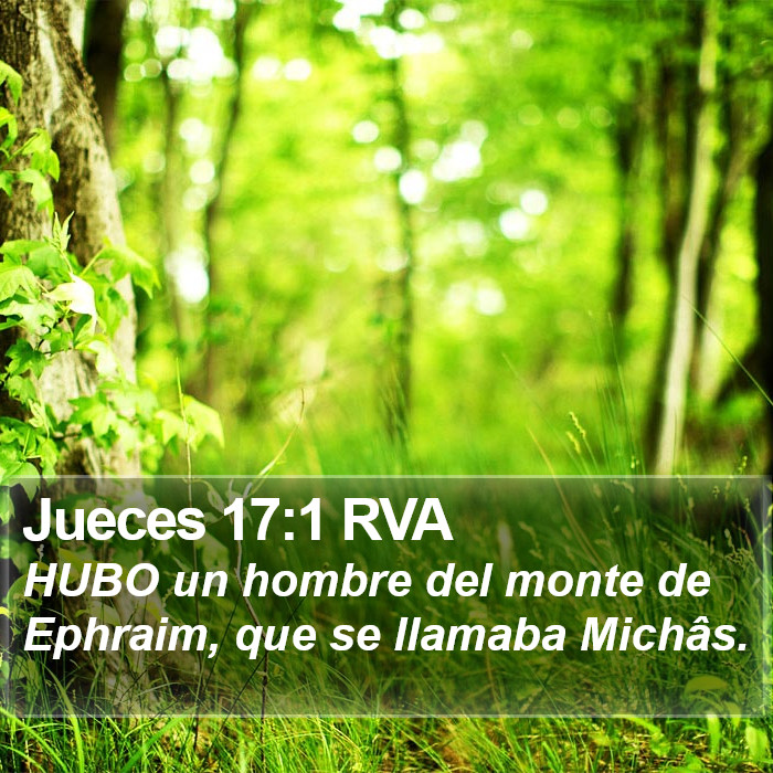 Jueces 17:1 RVA Bible Study