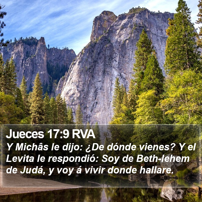 Jueces 17:9 RVA Bible Study