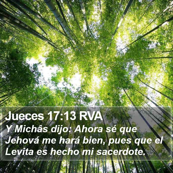 Jueces 17:13 RVA Bible Study