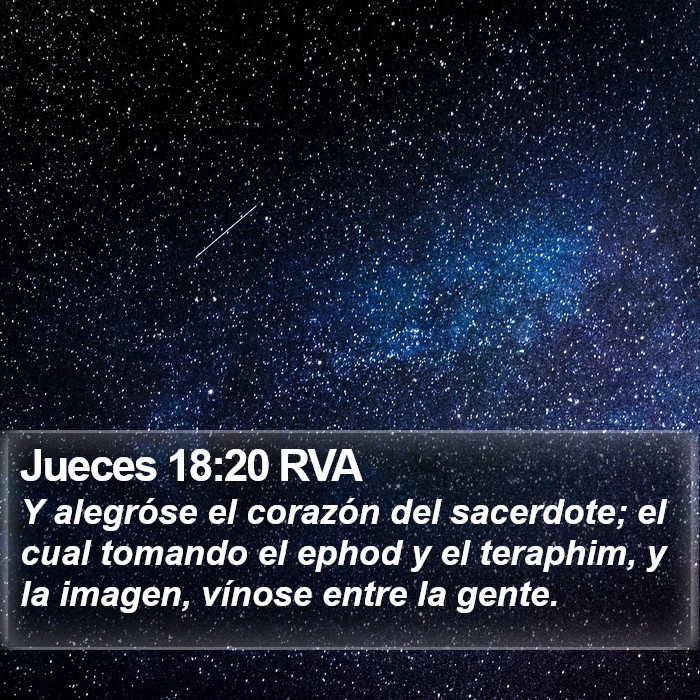 Jueces 18:20 RVA Bible Study