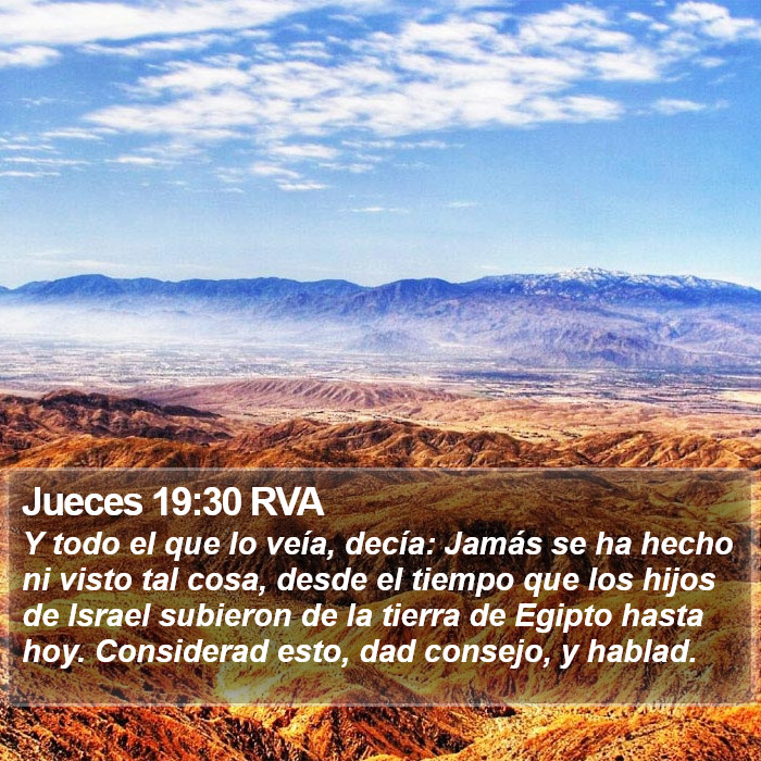 Jueces 19:30 RVA Bible Study