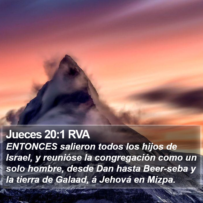 Jueces 20:1 RVA Bible Study