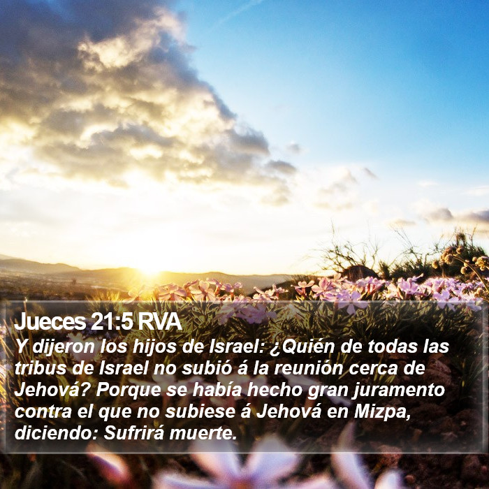 Jueces 21:5 RVA Bible Study