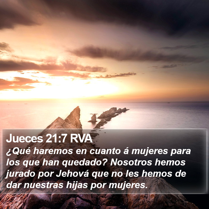 Jueces 21:7 RVA Bible Study
