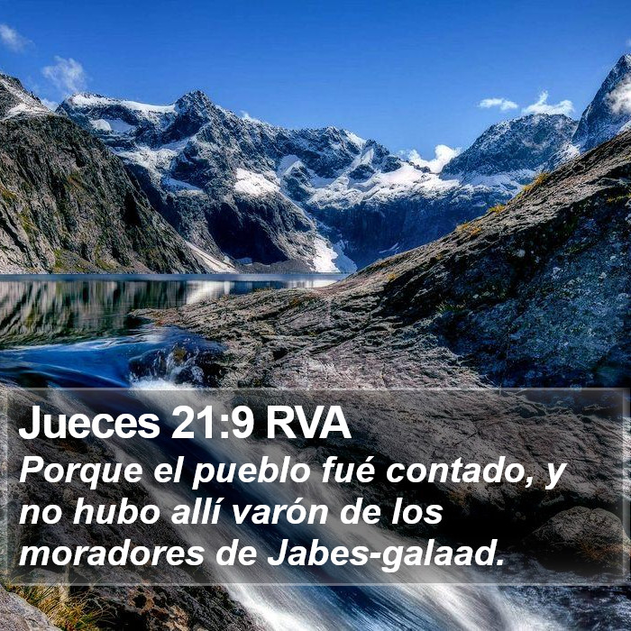 Jueces 21:9 RVA Bible Study