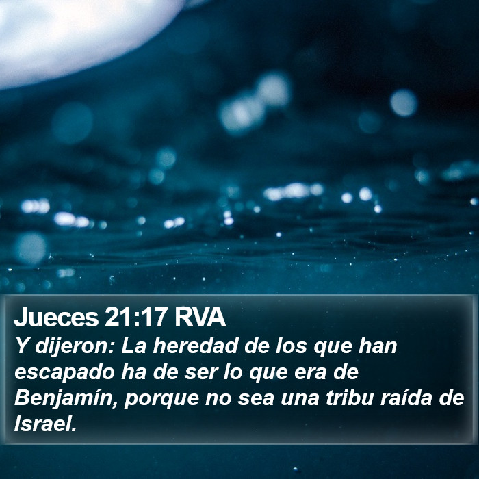 Jueces 21:17 RVA Bible Study