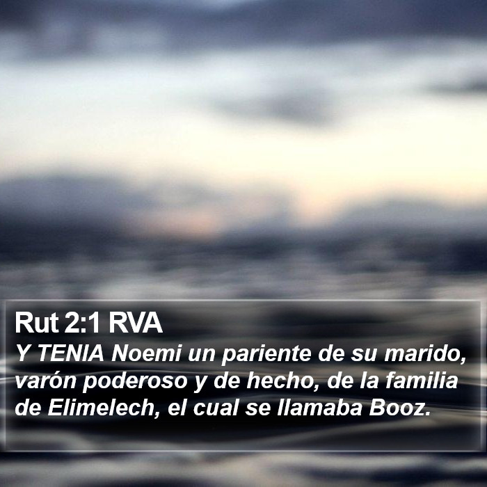 Rut 2:1 RVA Bible Study