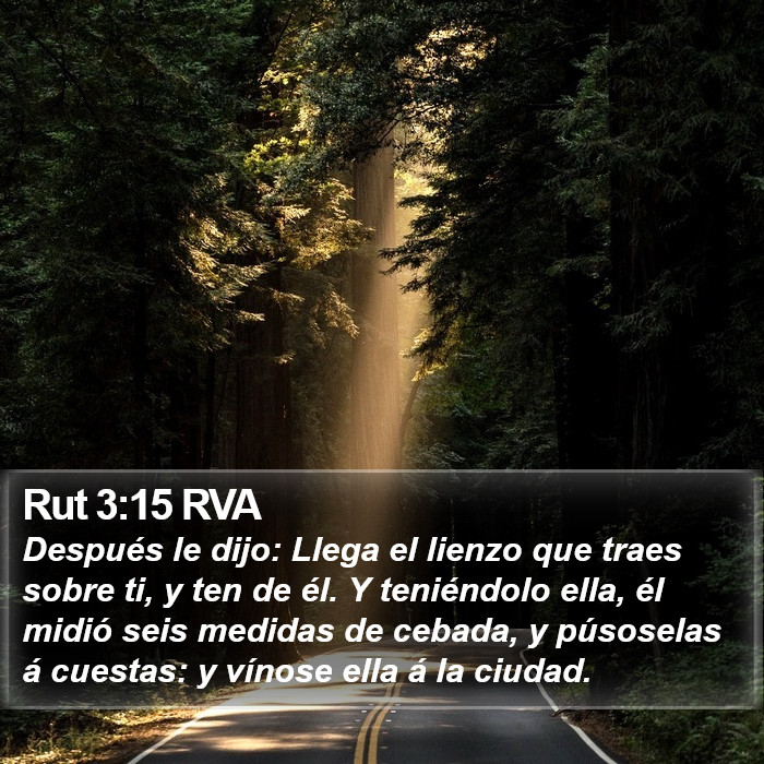 Rut 3:15 RVA Bible Study