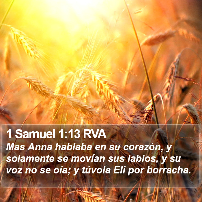 1 Samuel 1:13 RVA Bible Study