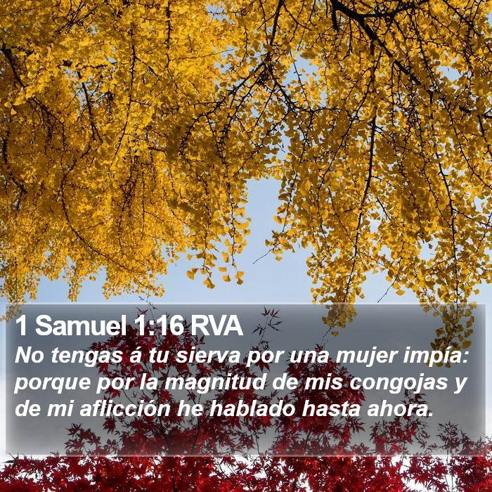 1 Samuel 1:16 RVA Bible Study