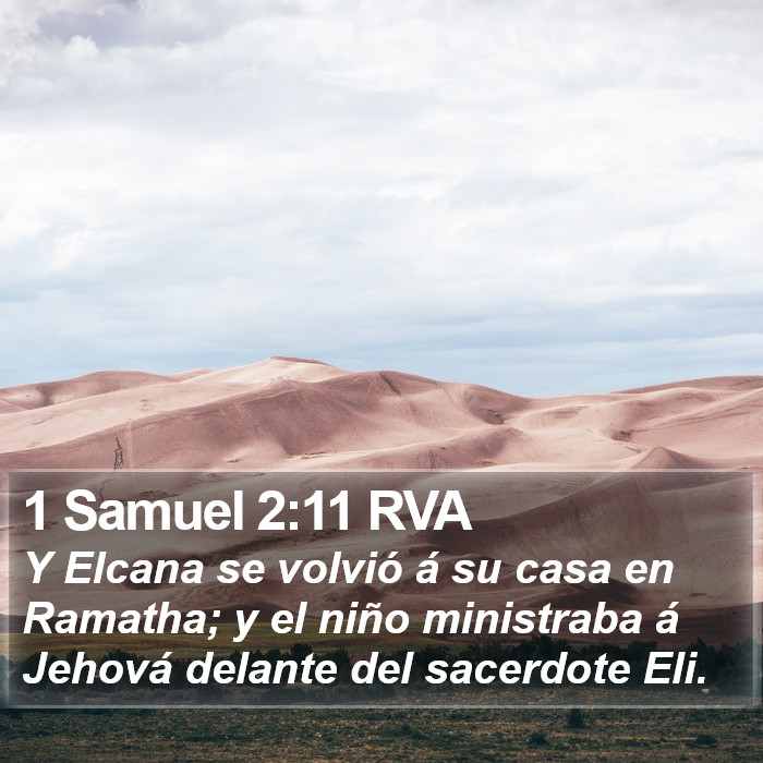 1 Samuel 2:11 RVA Bible Study