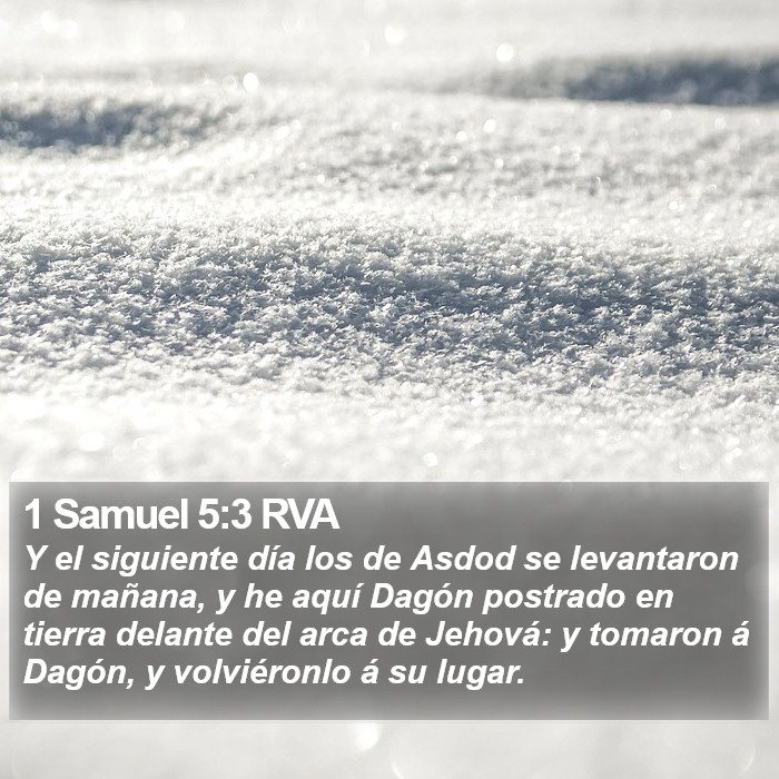 1 Samuel 5:3 RVA Bible Study
