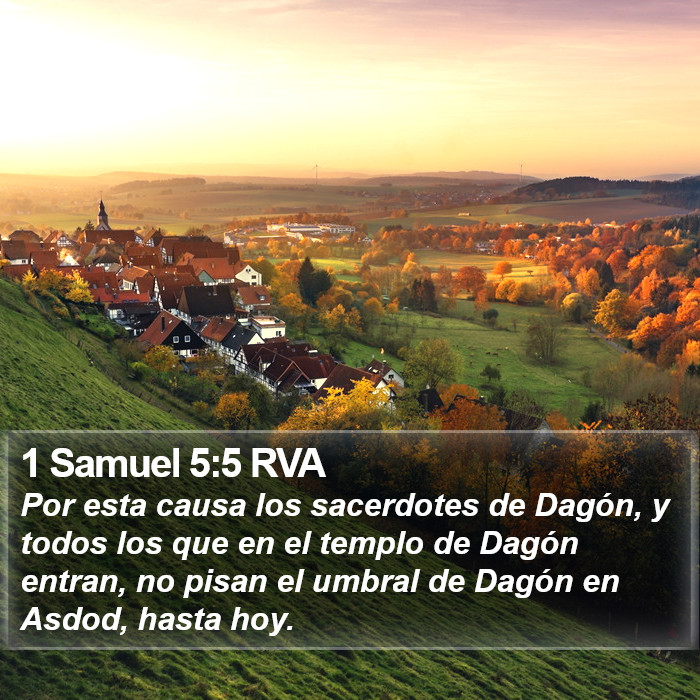 1 Samuel 5:5 RVA Bible Study