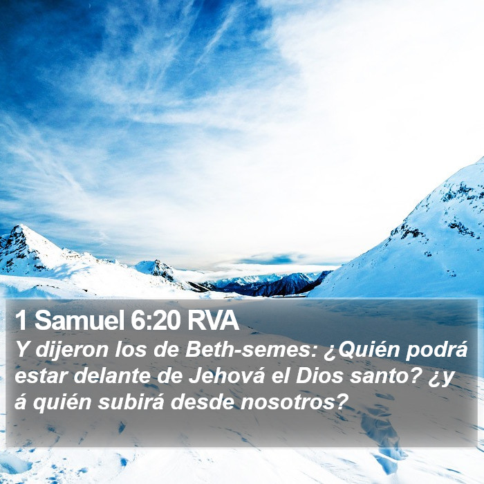 1 Samuel 6:20 RVA Bible Study