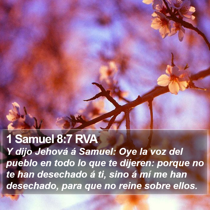 1 Samuel 8:7 RVA Bible Study