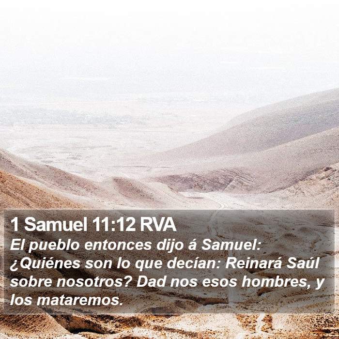 1 Samuel 11:12 RVA Bible Study