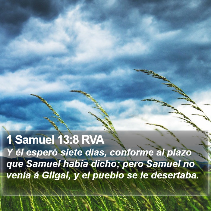 1 Samuel 13:8 RVA Bible Study