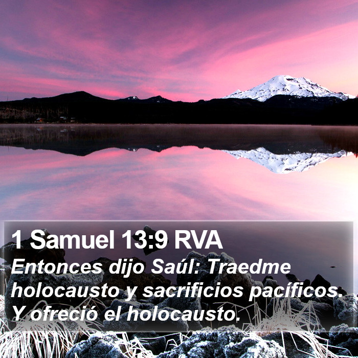 1 Samuel 13:9 RVA Bible Study