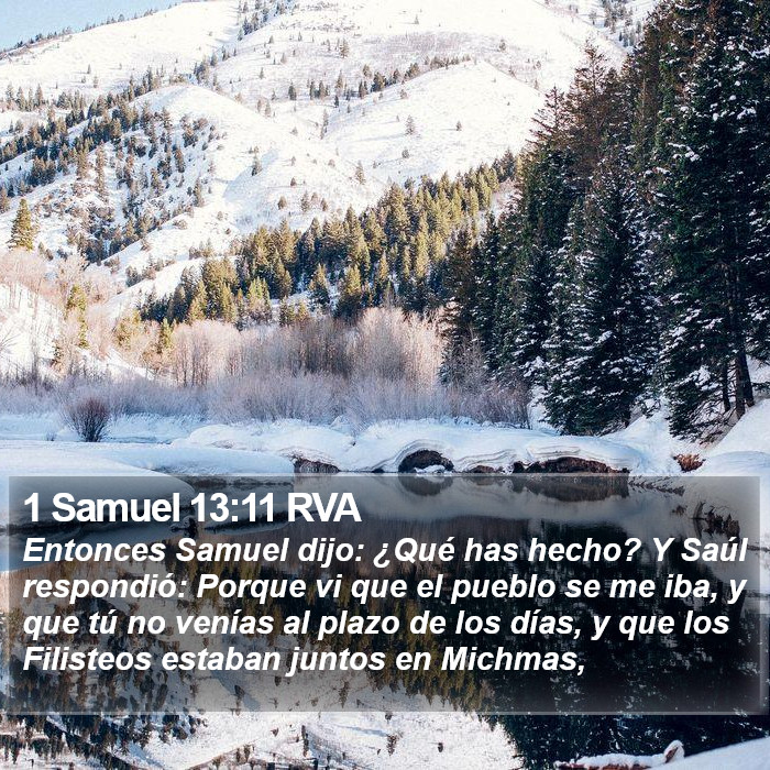 1 Samuel 13:11 RVA Bible Study