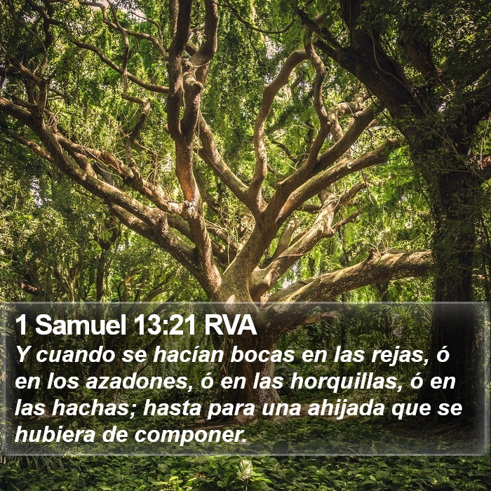 1 Samuel 13:21 RVA Bible Study