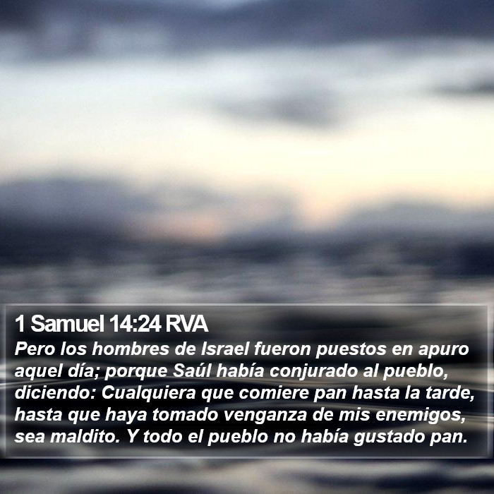 1 Samuel 14:24 RVA Bible Study