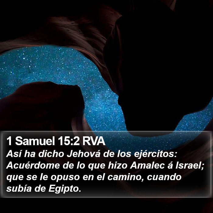 1 Samuel 15:2 RVA Bible Study