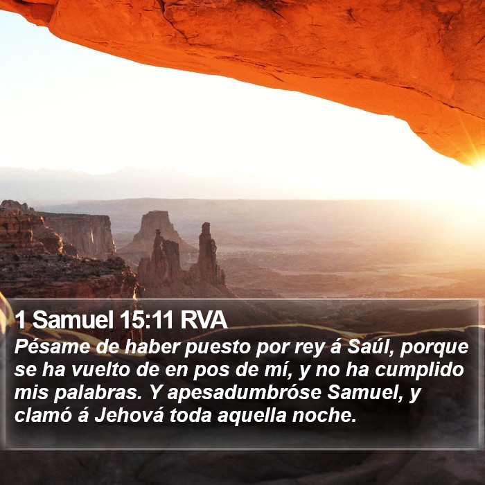 1 Samuel 15:11 RVA Bible Study