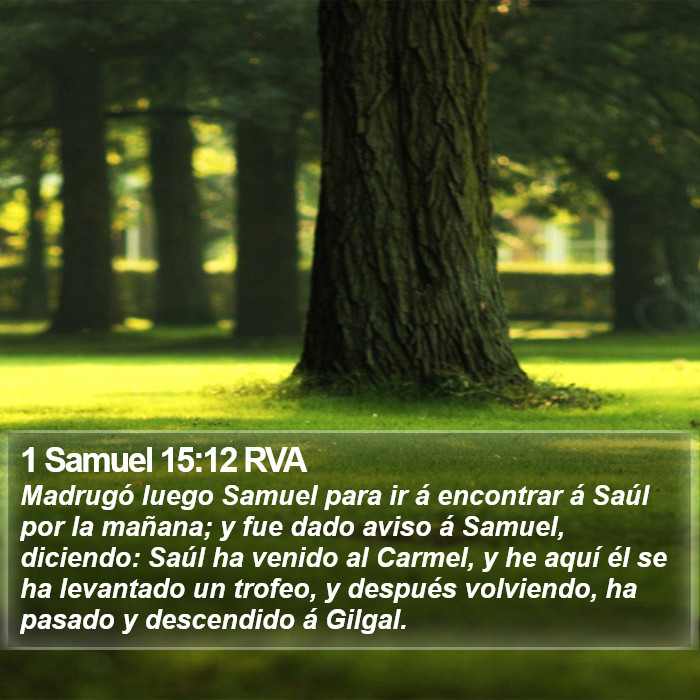 1 Samuel 15:12 RVA Bible Study