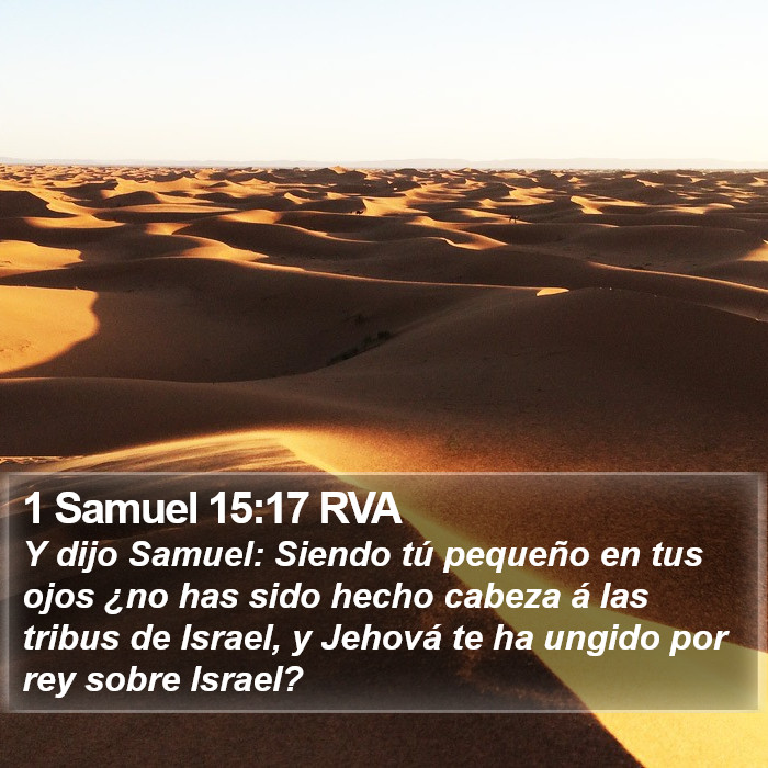 1 Samuel 15:17 RVA Bible Study