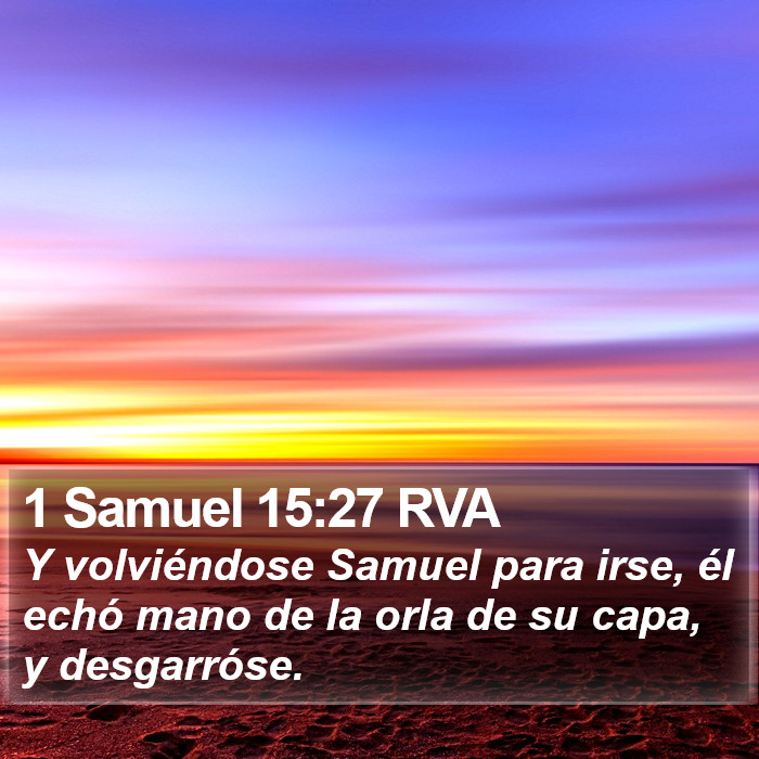 1 Samuel 15:27 RVA Bible Study