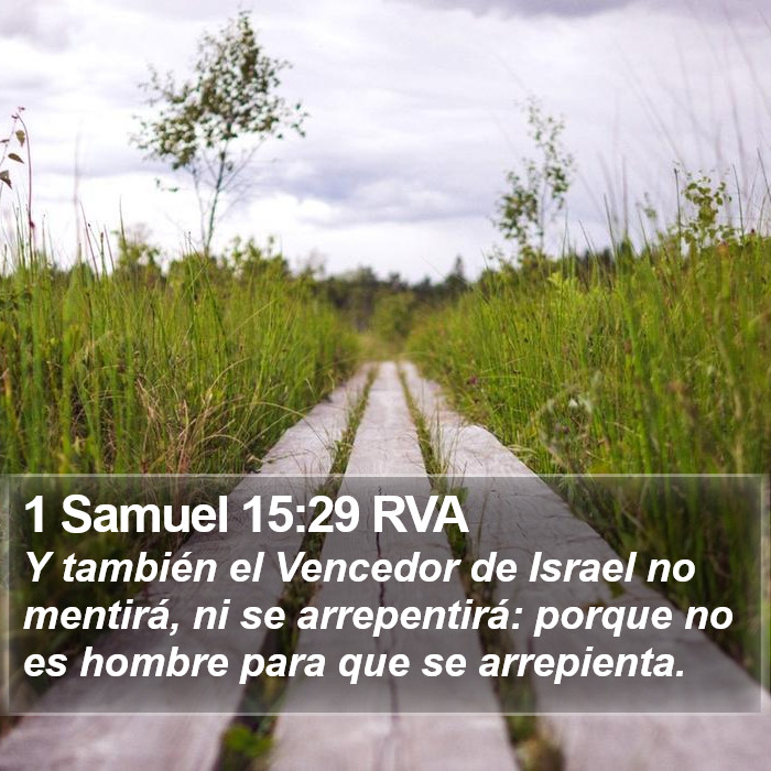 1 Samuel 15:29 RVA Bible Study