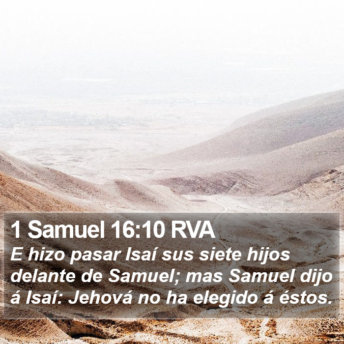 1 Samuel 16:10 RVA Bible Study