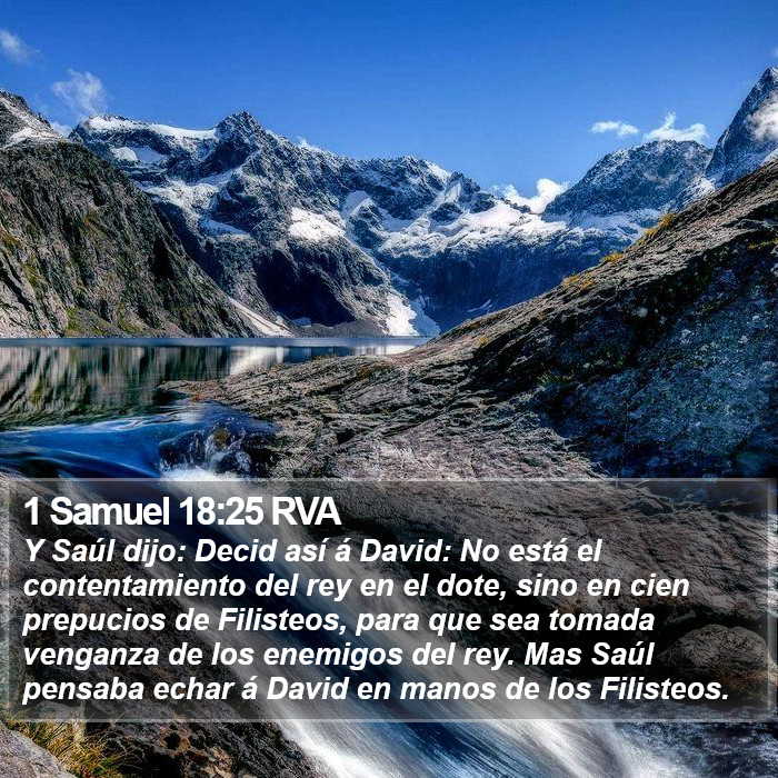 1 Samuel 18:25 RVA Bible Study