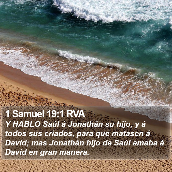 1 Samuel 19:1 RVA Bible Study