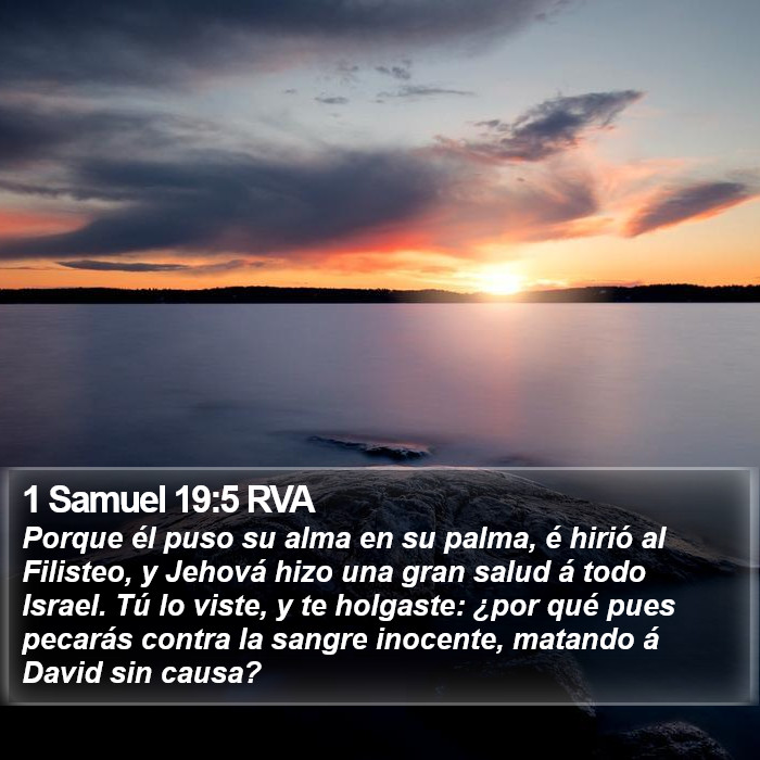 1 Samuel 19:5 RVA Bible Study