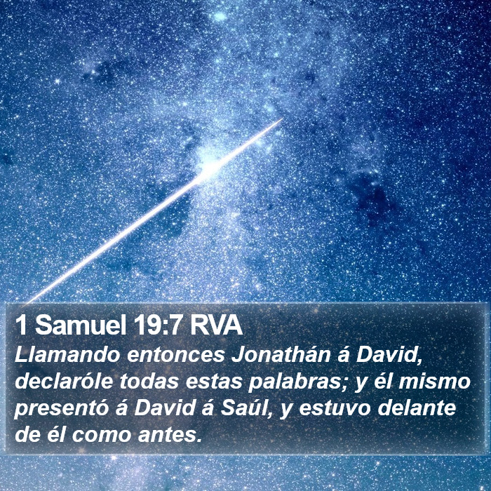 1 Samuel 19:7 RVA Bible Study