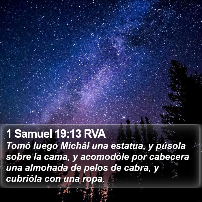 1 Samuel 19:13 RVA Bible Study