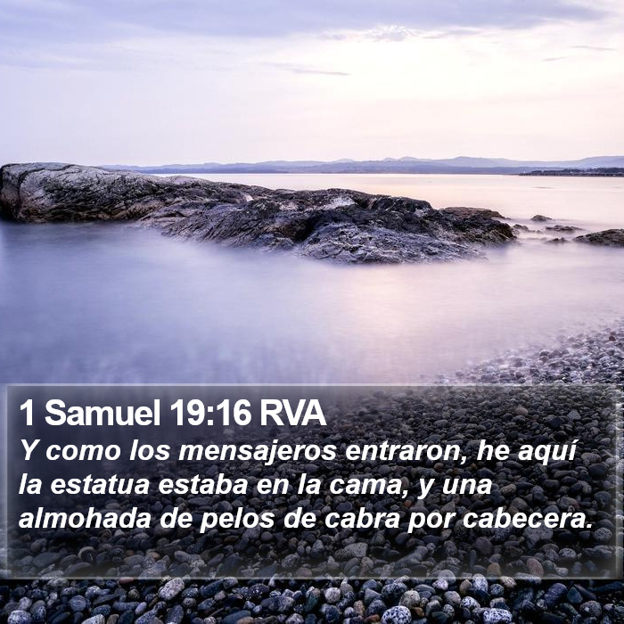 1 Samuel 19:16 RVA Bible Study