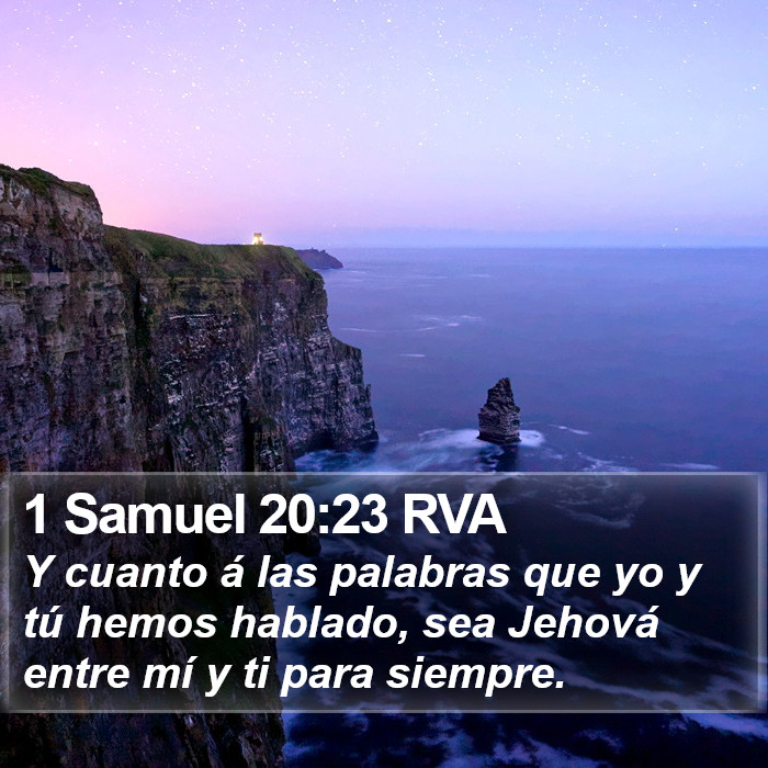 1 Samuel 20:23 RVA Bible Study