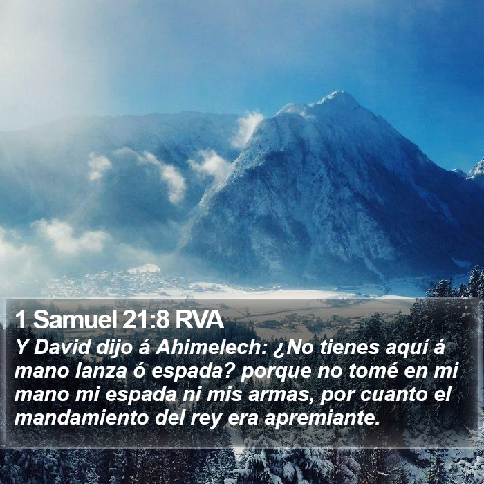1 Samuel 21:8 RVA Bible Study