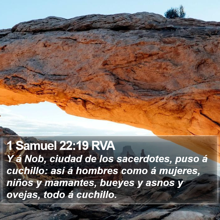 1 Samuel 22:19 RVA Bible Study