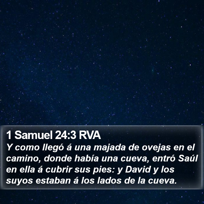 1 Samuel 24:3 RVA Bible Study