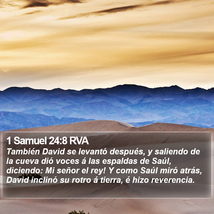 1 Samuel 24:8 RVA Bible Study