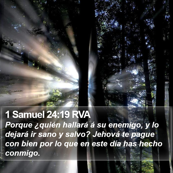 1 Samuel 24:19 RVA Bible Study