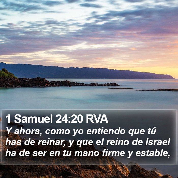 1 Samuel 24:20 RVA Bible Study