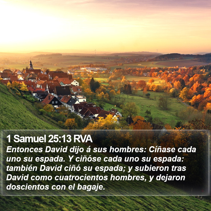 1 Samuel 25:13 RVA Bible Study