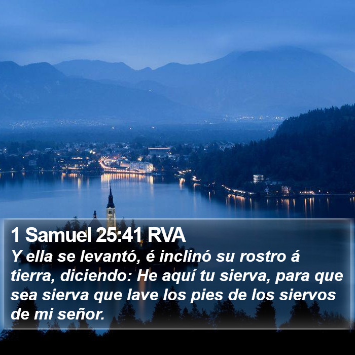 1 Samuel 25:41 RVA Bible Study