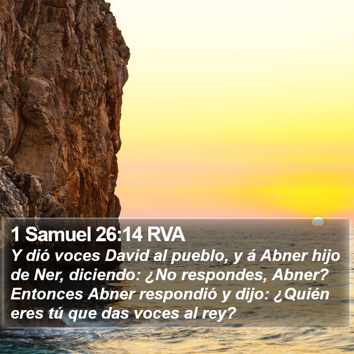 1 Samuel 26:14 RVA Bible Study